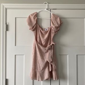Light Pink Floral Princess Polly Wrap Dress - 10